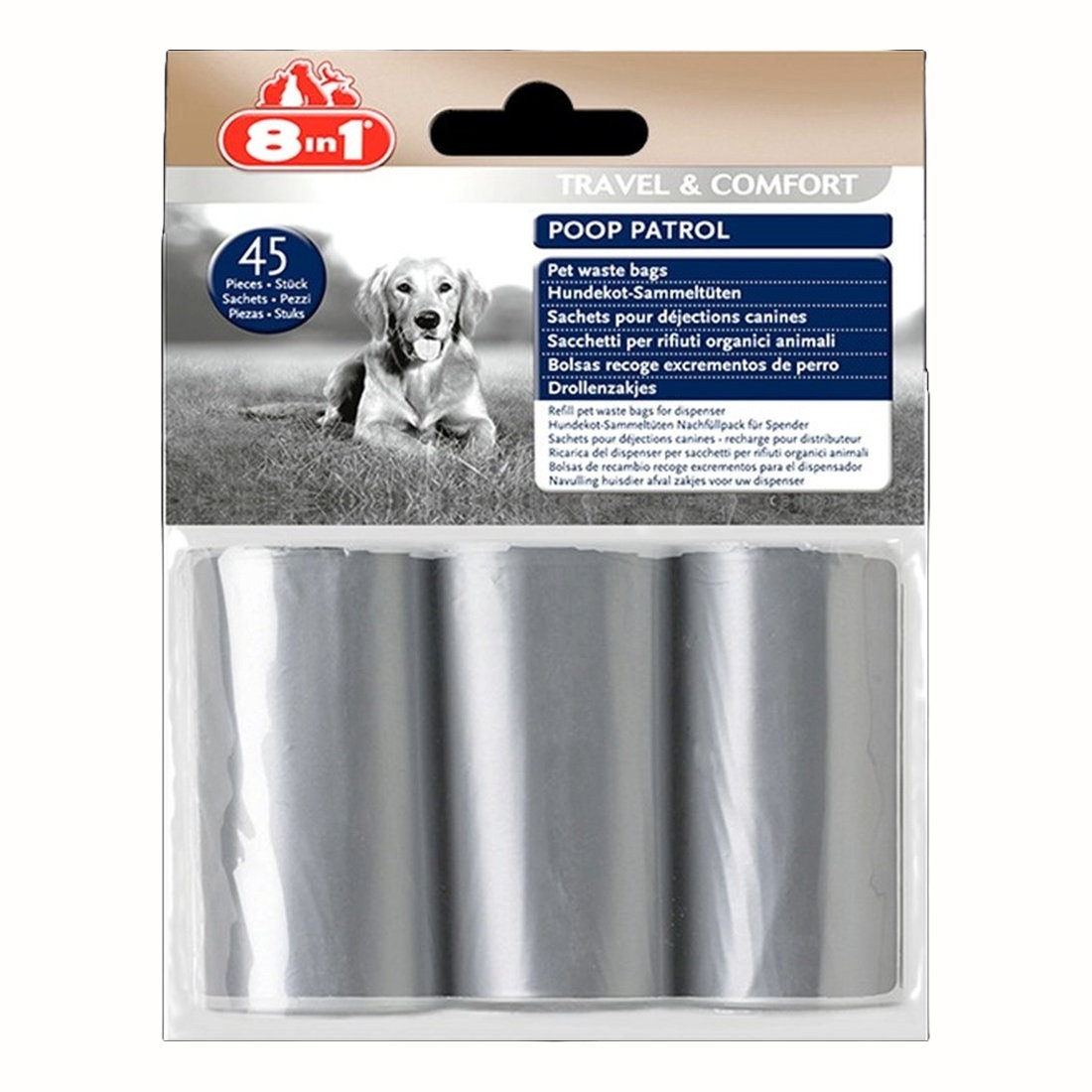 8in1 Poop Patrol Waste Bags 45pcs