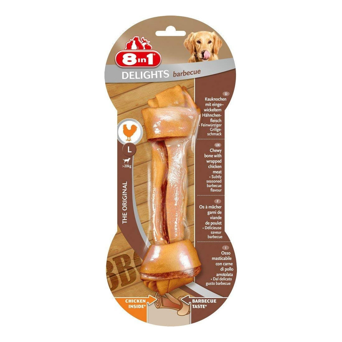 DS 8in1 Delights Barbecue L 1pc 85g