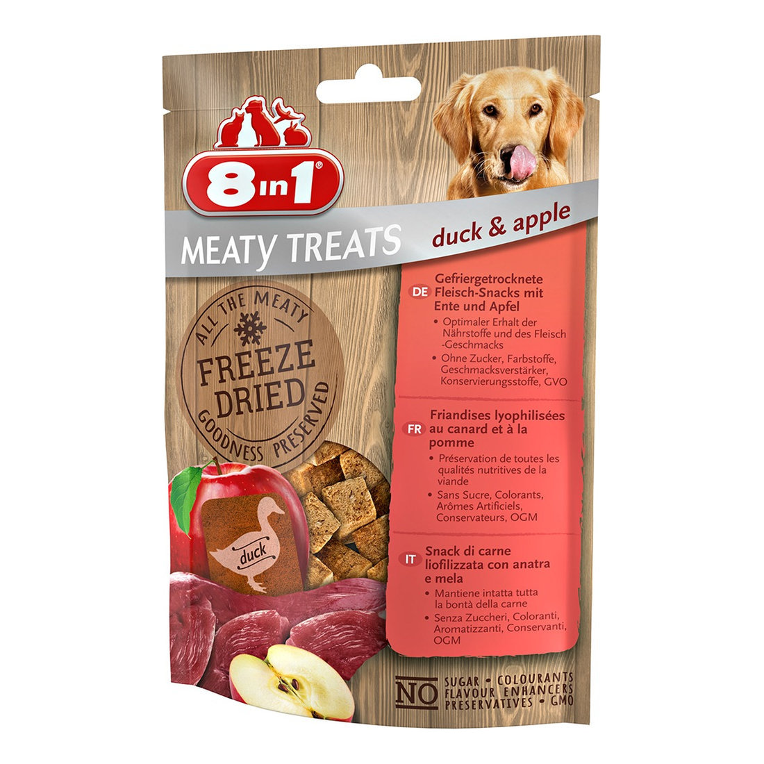 DS 8in1 Meaty Treats Duck & Apple 50g
