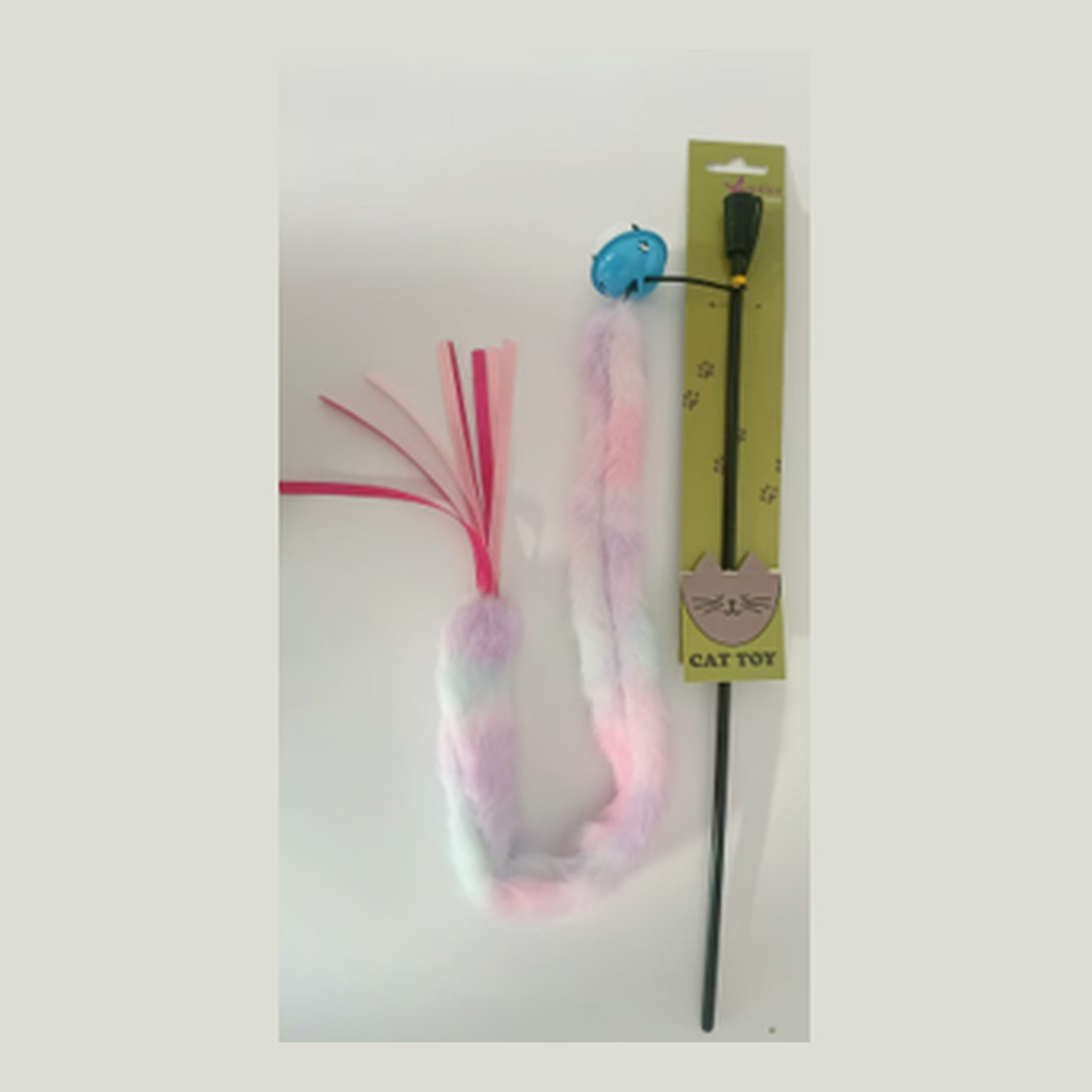 PAPILLON - CT  Pink tail with crinkle paper and bell