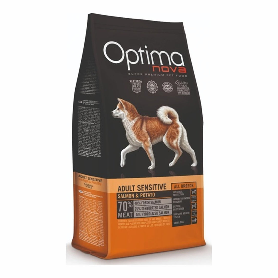 OPTIMA ADULT SENSITIVE SALMON & PATATO 12KG