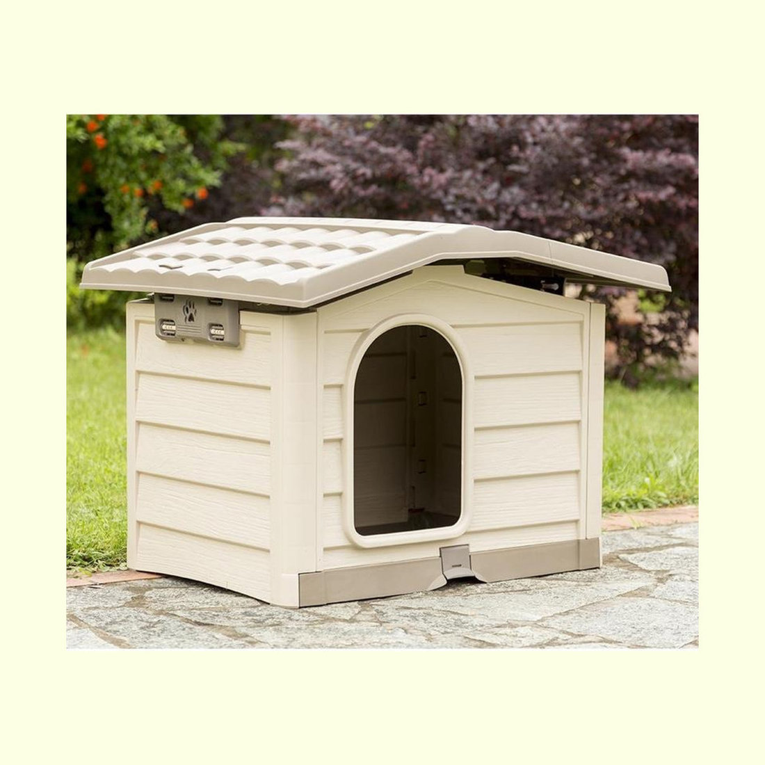 DOG HOUSE BEIGE M 110X94X77cm