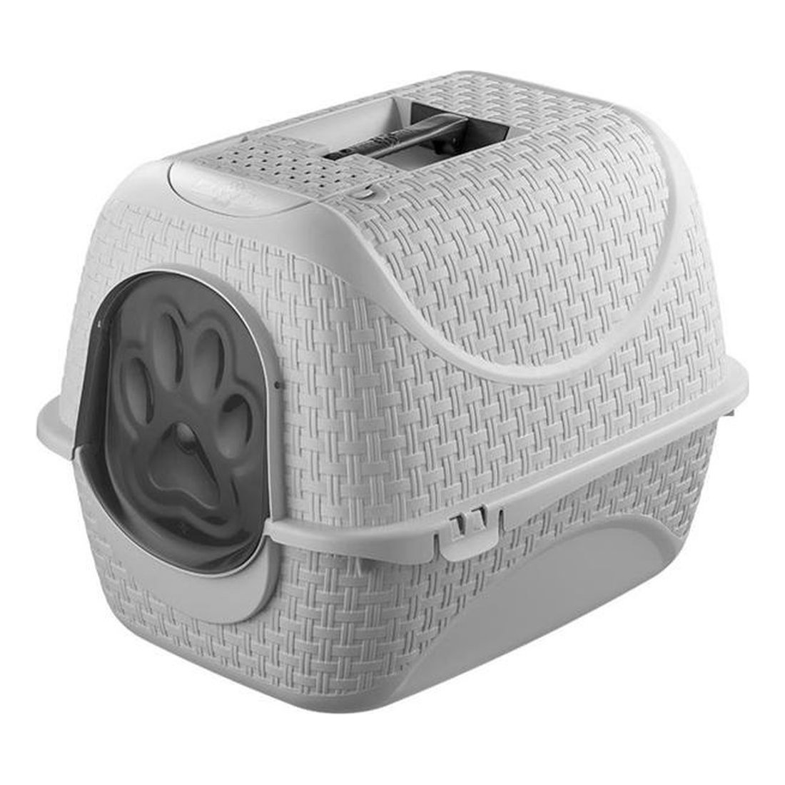 Litter tray Covered Ice/White 41.8x50.5x39.6cm