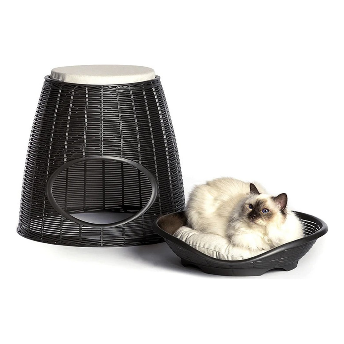 PASHA PET HOME SM DOG + CAT ANTHRACITE 52x50x55cm