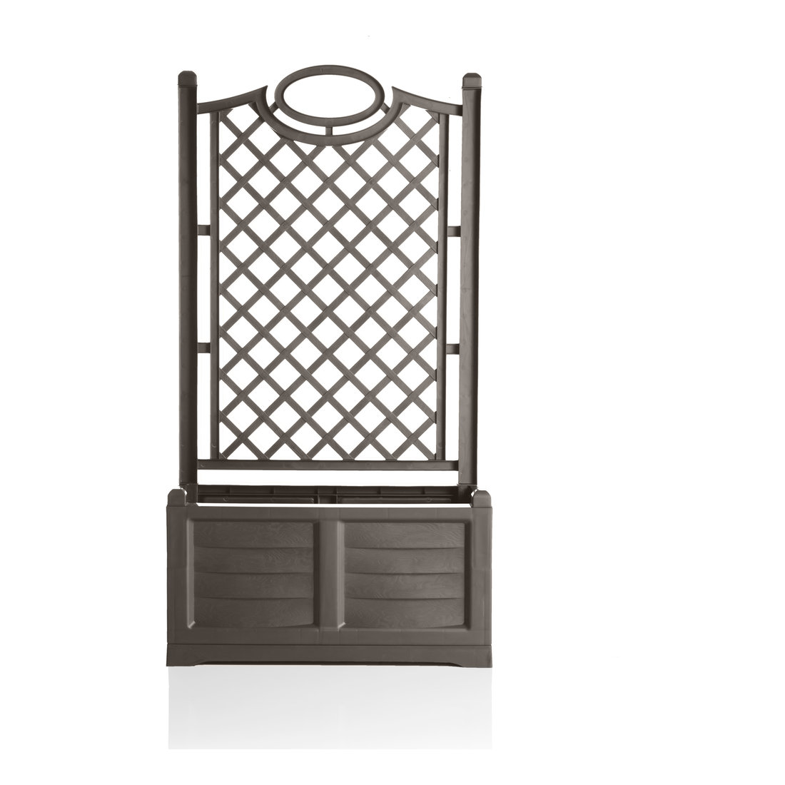 SEPARE` FLOWER BOX WITH TRELLIS  Cappuccino
