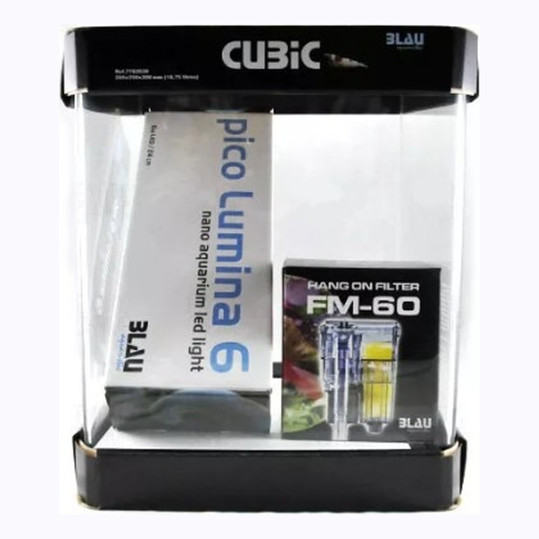 BLAU KIT Aquarium Cubic 25x25x30cm 19L