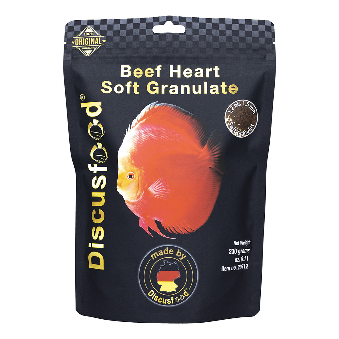 Discusfood - Beef Heart Soft Granulate 230g