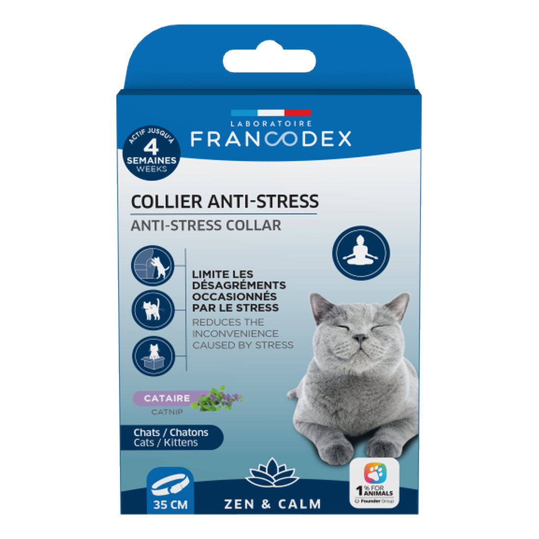 FRANCODEX - Cats Anti-Stress Collar 1x35cm