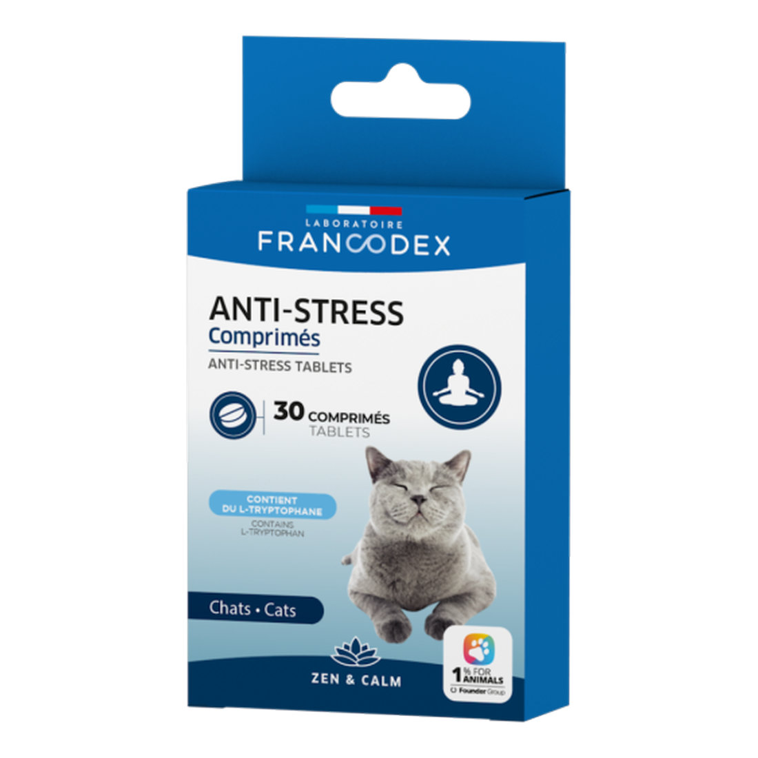 FRANCODEX - Cats Anti-Stress Tablets 30tabs