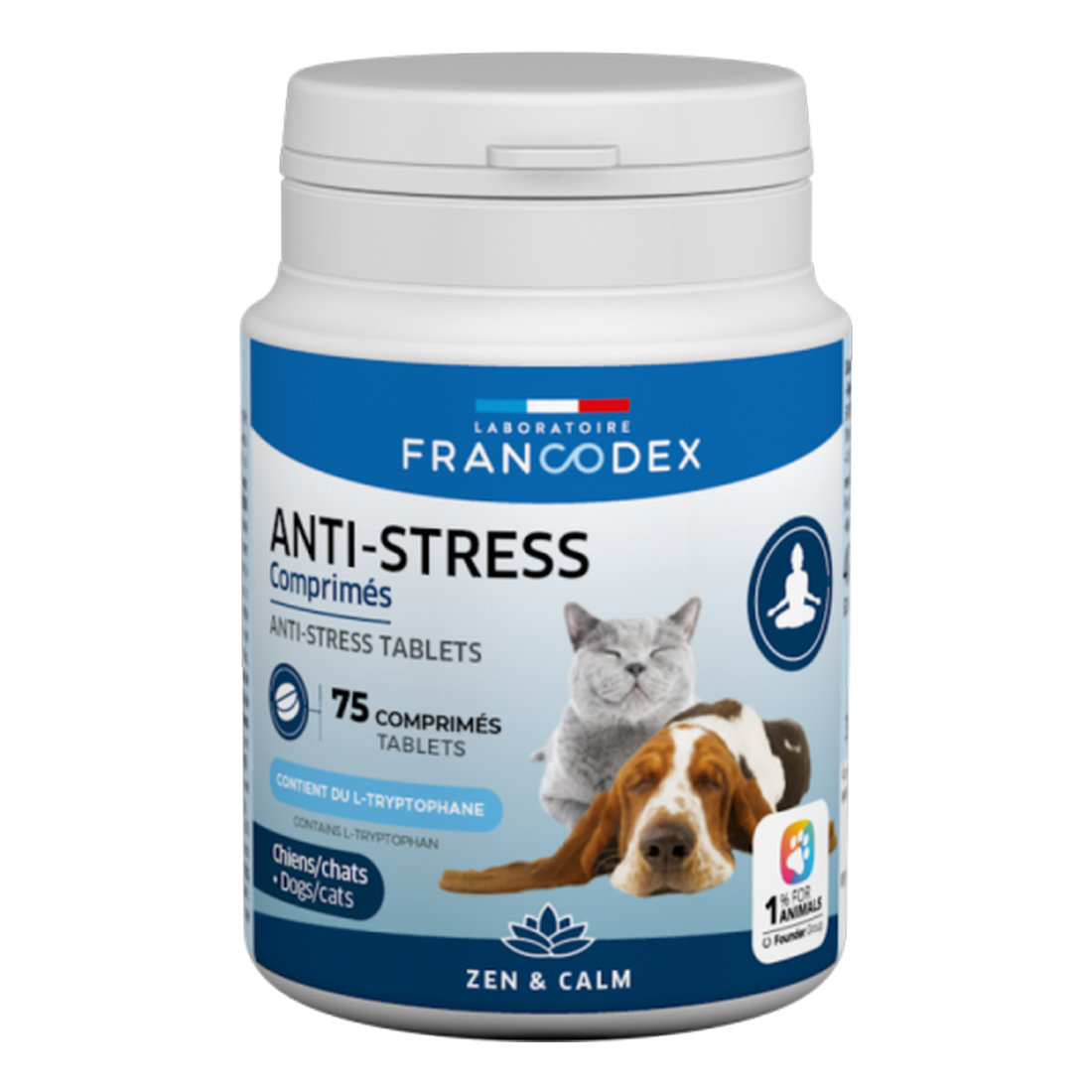 FRANCODEX - Dogs/Cats Anti-Stress Tablets 75tabs