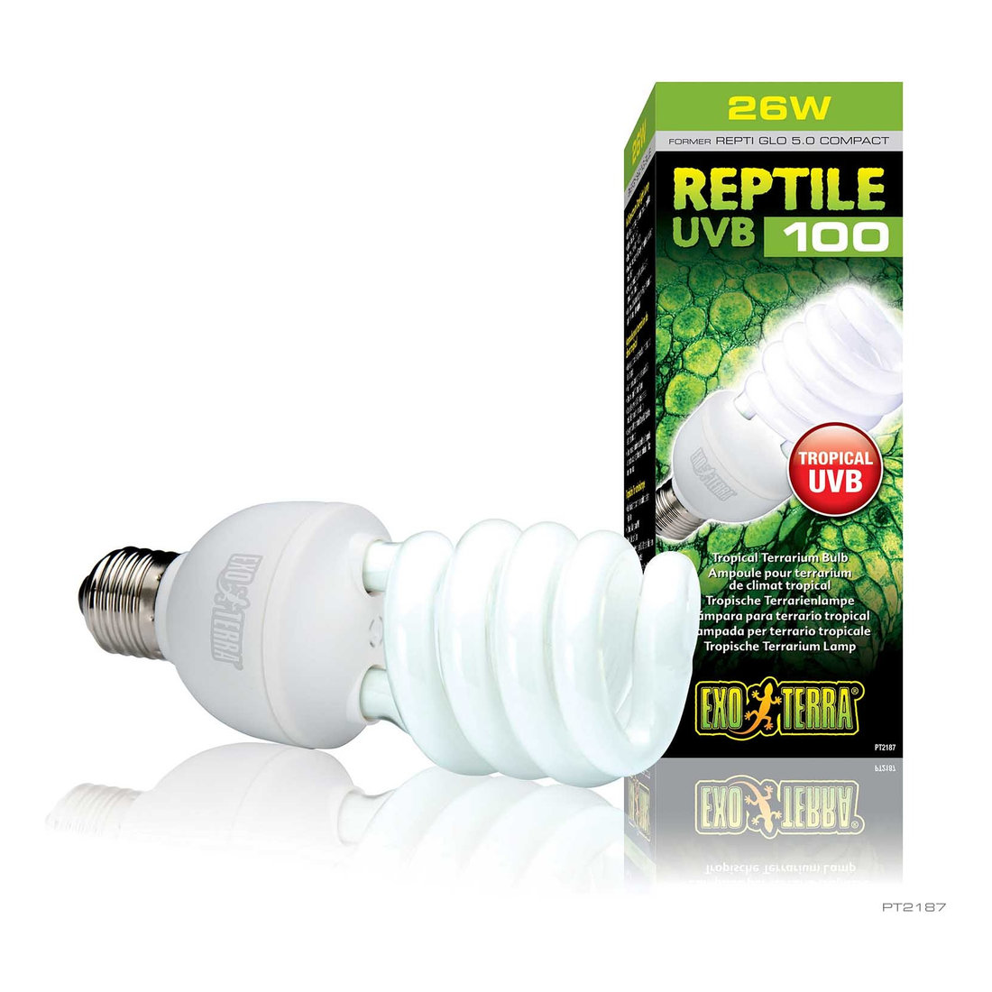EXO TERRA REPTILE LAMP UVB 100, 25 WATT