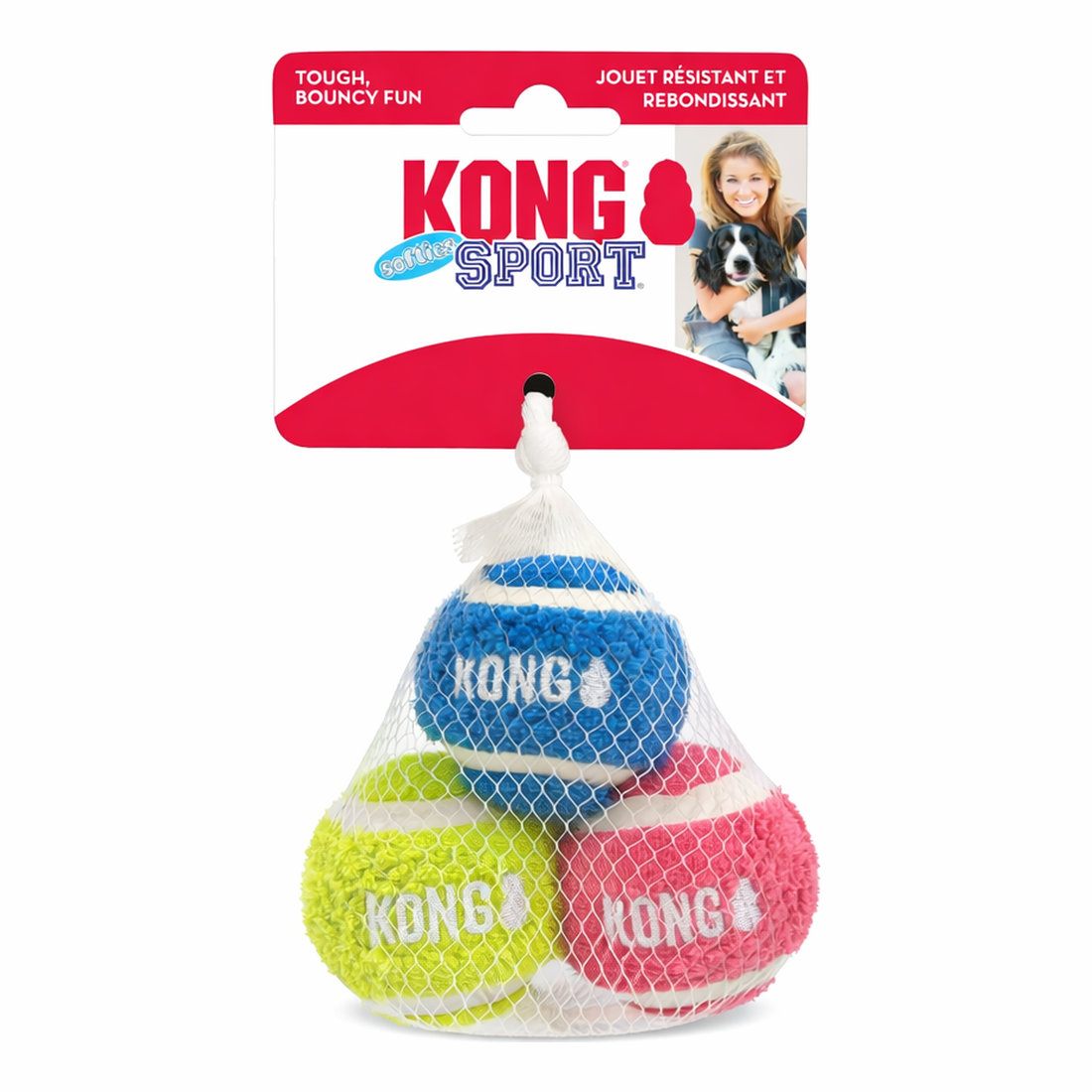 DT KONG Sport Softies Balls 3-pk Assorted S