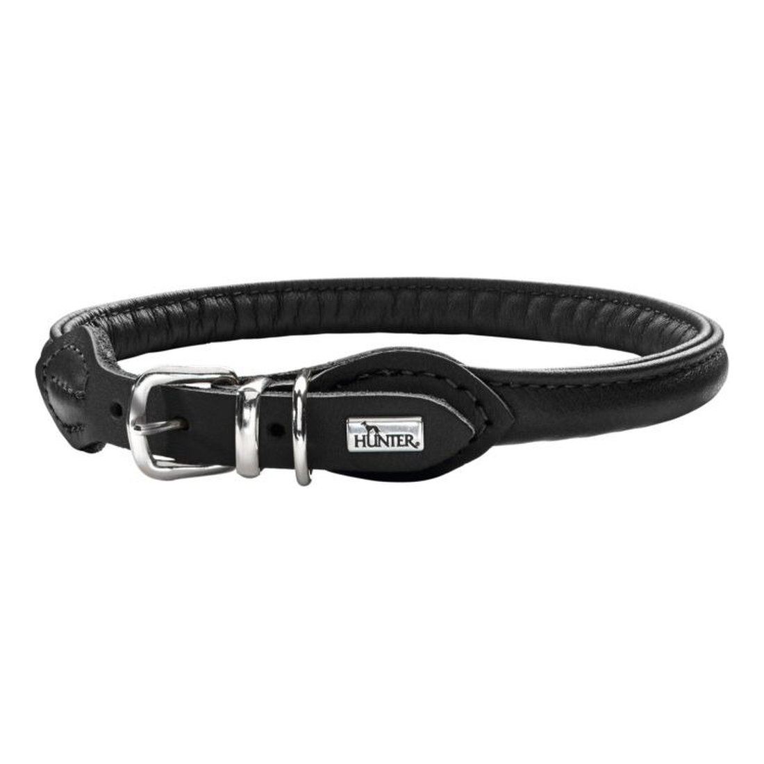 Leather Collar R&S 50/M 10mm 41-46cm Black