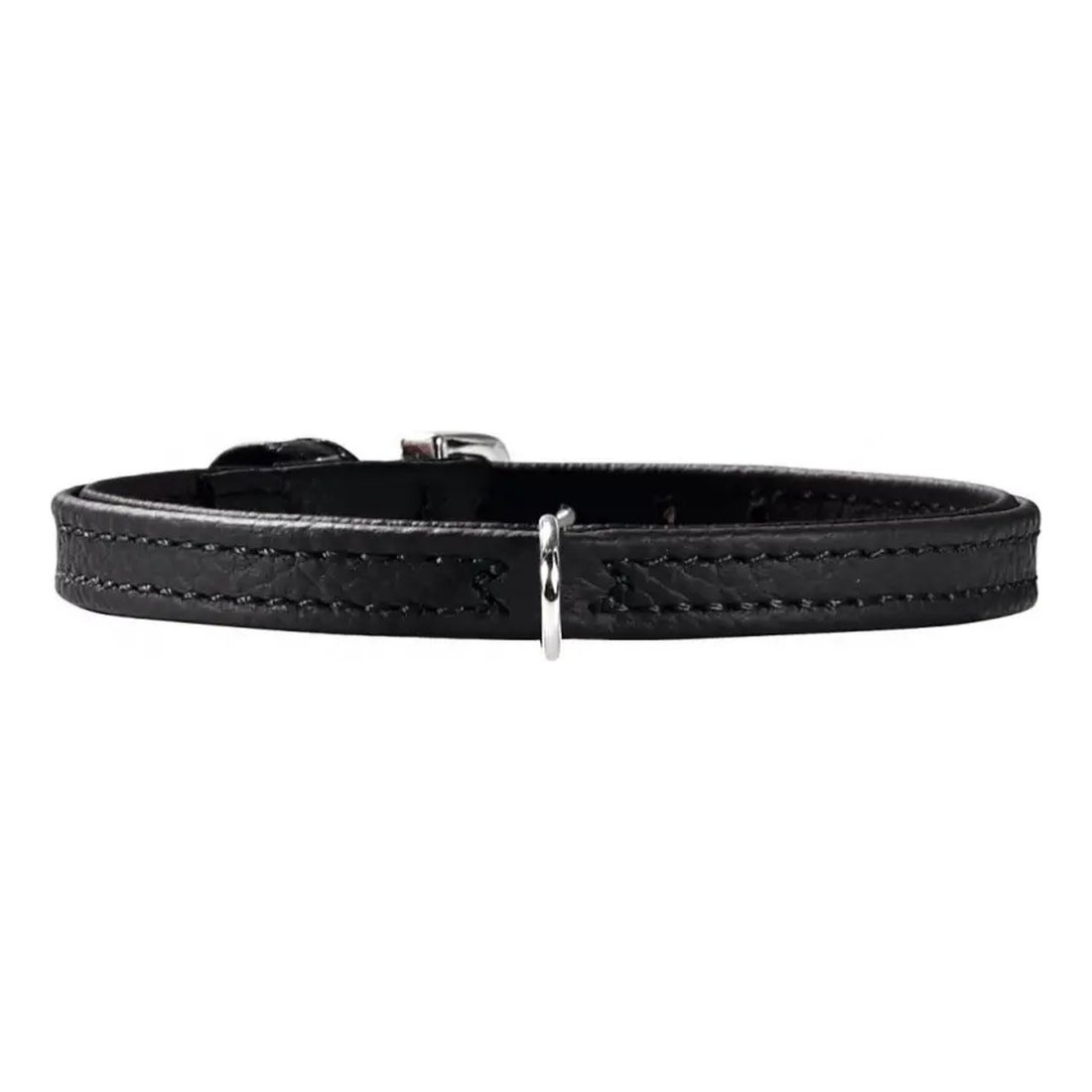 Leather Collar Tiny Petit 20-24cm Black