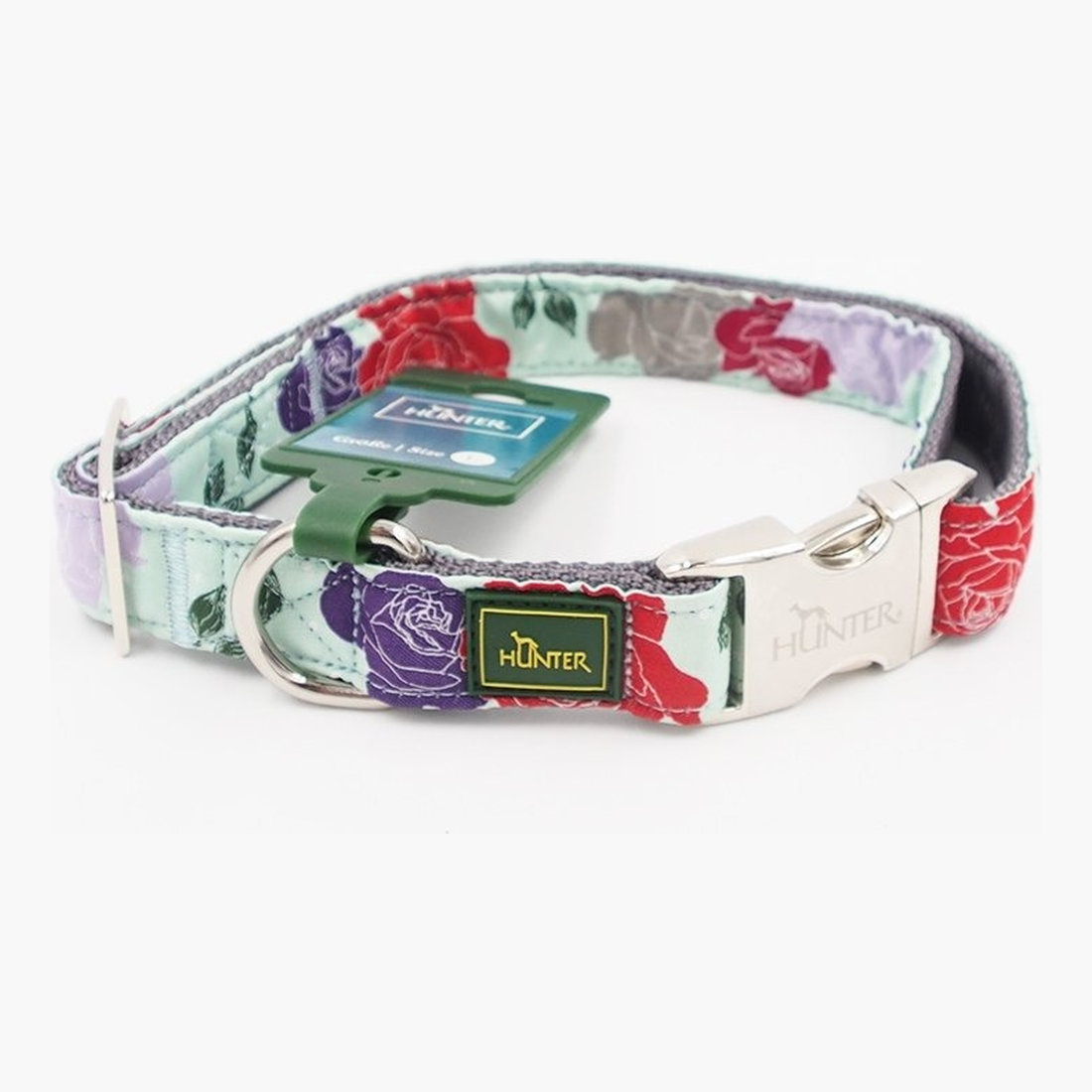 COLLAR ROSE ALU-STRONG GREY L 45-65cm