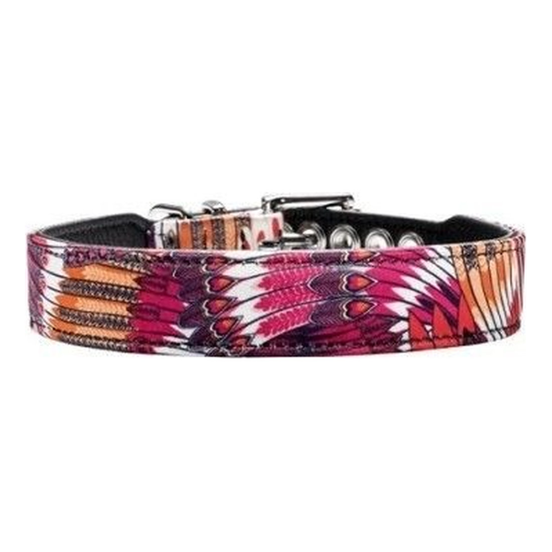 Cat Collar Nappa Leather 24, Red/Black