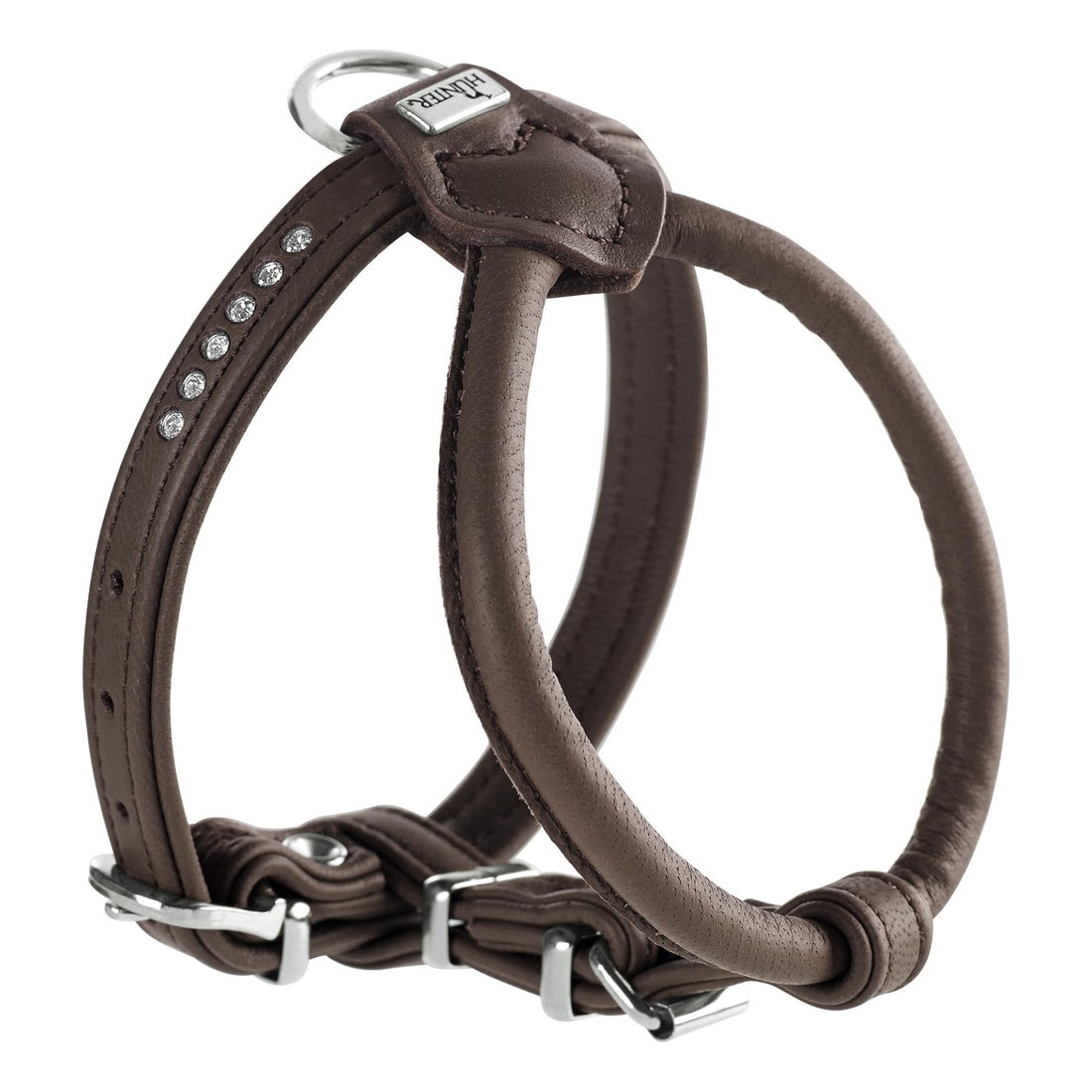 HARNESS LEATHER SOFT PETIT LUXUS ELK MOKKA No.65, 55-61cm