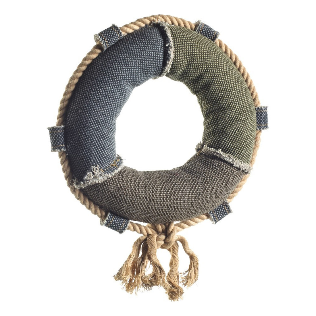 DT CANVAS MARITIME LIFE RING WITH SQUEAKER 27cm