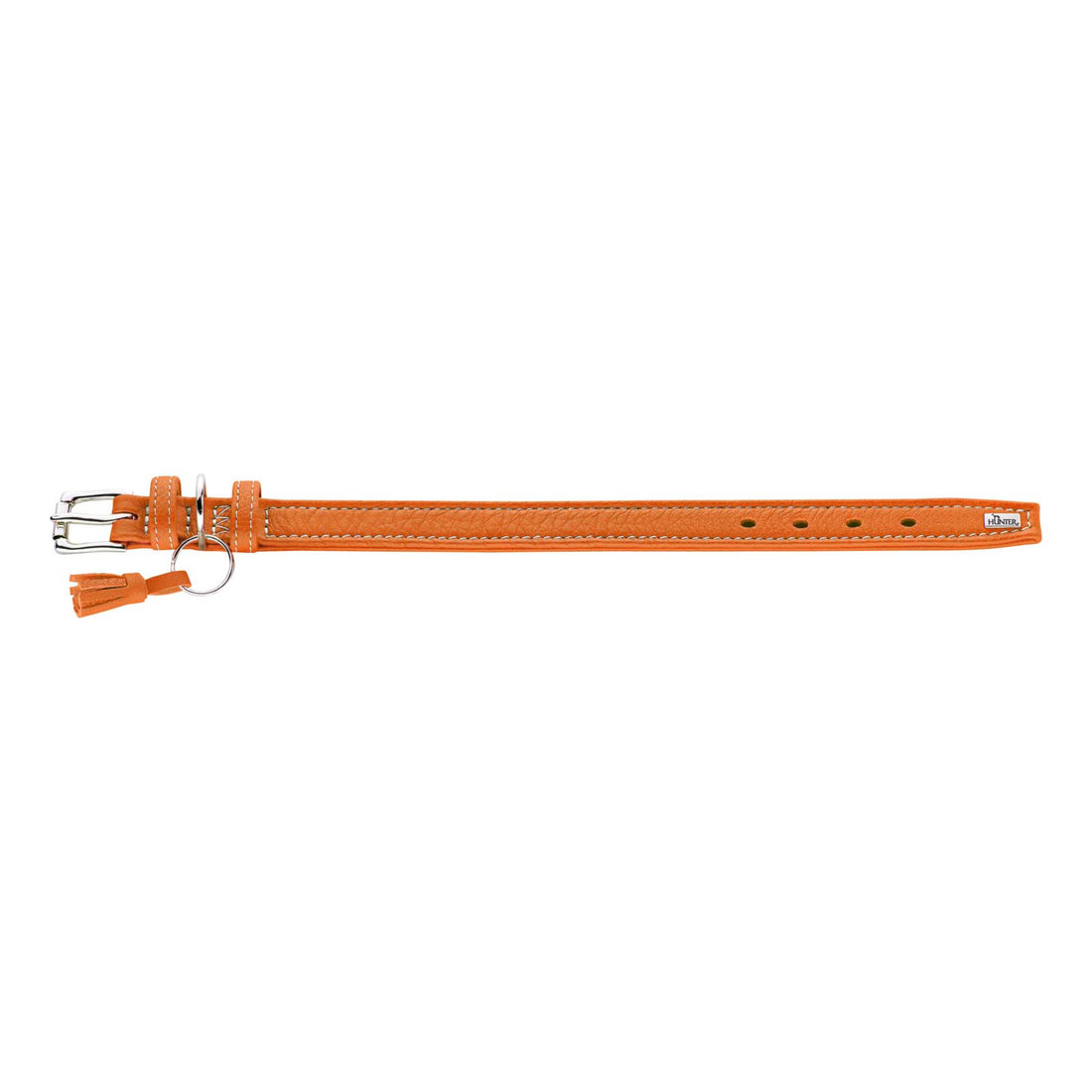 Leather Collar Cannes 1.8cm 19-27cm Orange