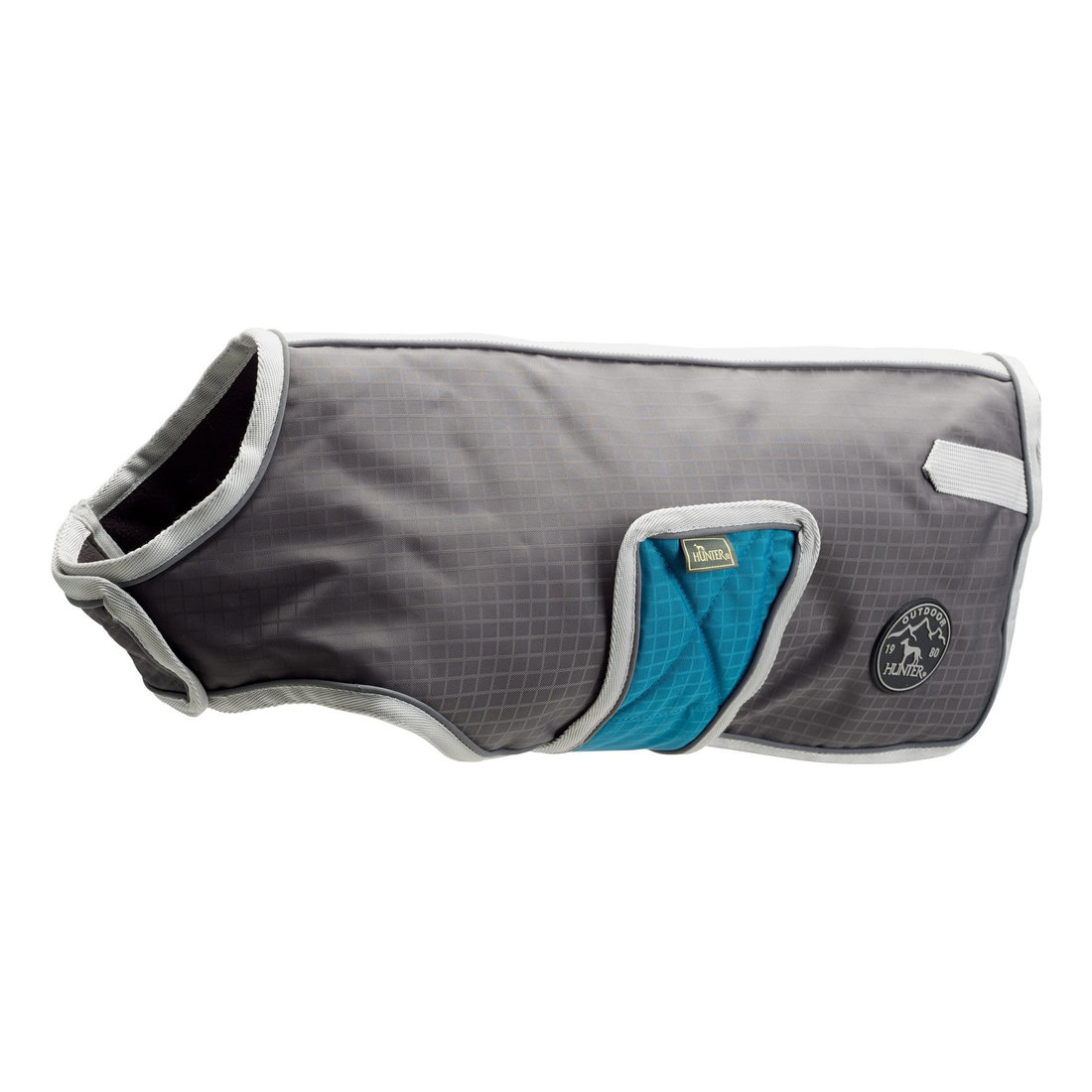 COAT MANITOBA GREY/PETROL 60cm