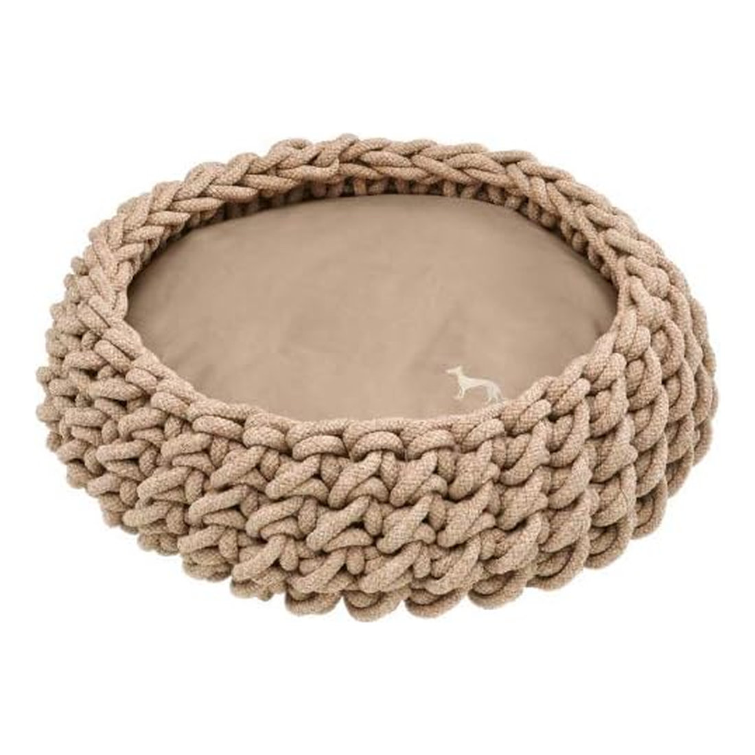 BASKET BRAIDED LINZ ROUND 50cm NATURAL