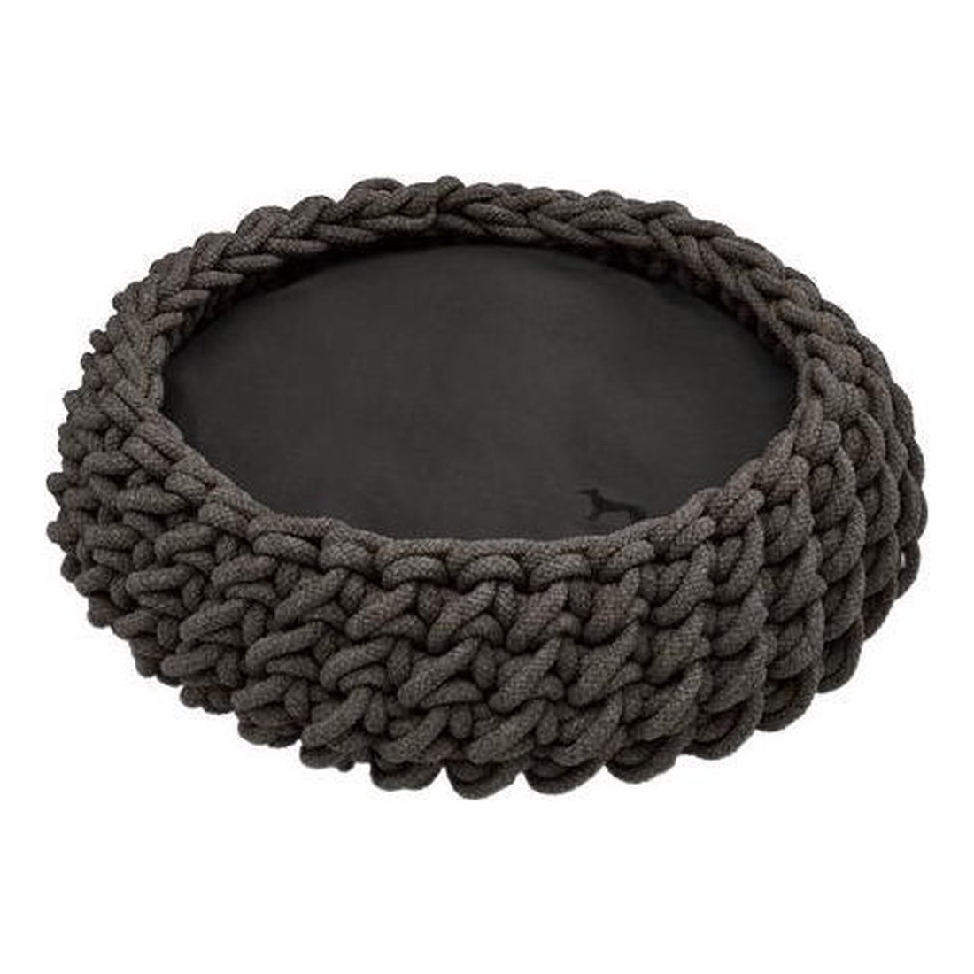 BASKET BRAIDED LINZ ROUND 50cm ANTHRACITE