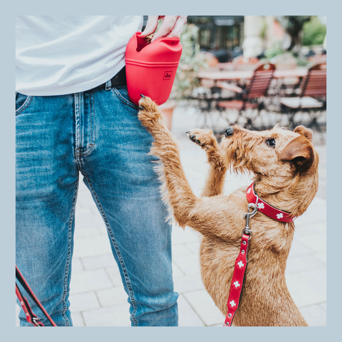 Belt Bag Silicone Lugo 14x15x7cm Red