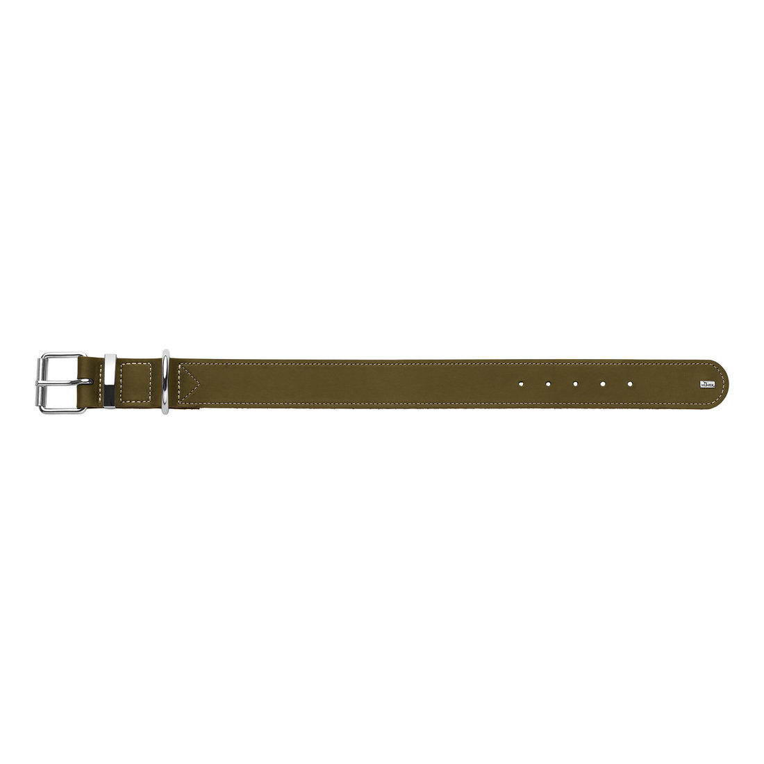 Leather Collar Aalborg Special 60 M-L Olive