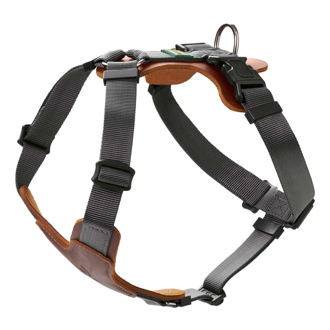 Leather Harness Aalborg 38-51 XS-S Cognac Grey