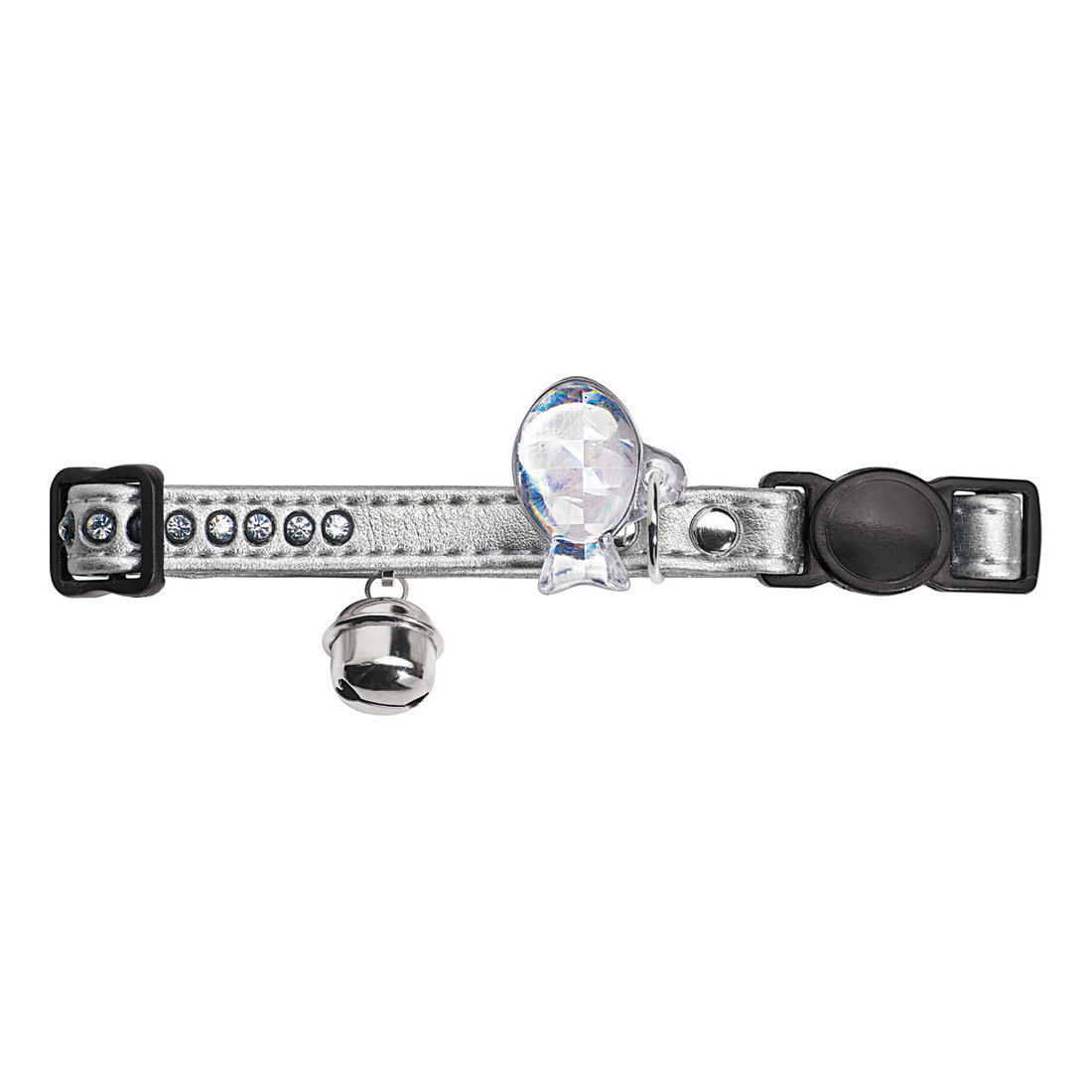 Cat Collar Modern Art Luxus Silver