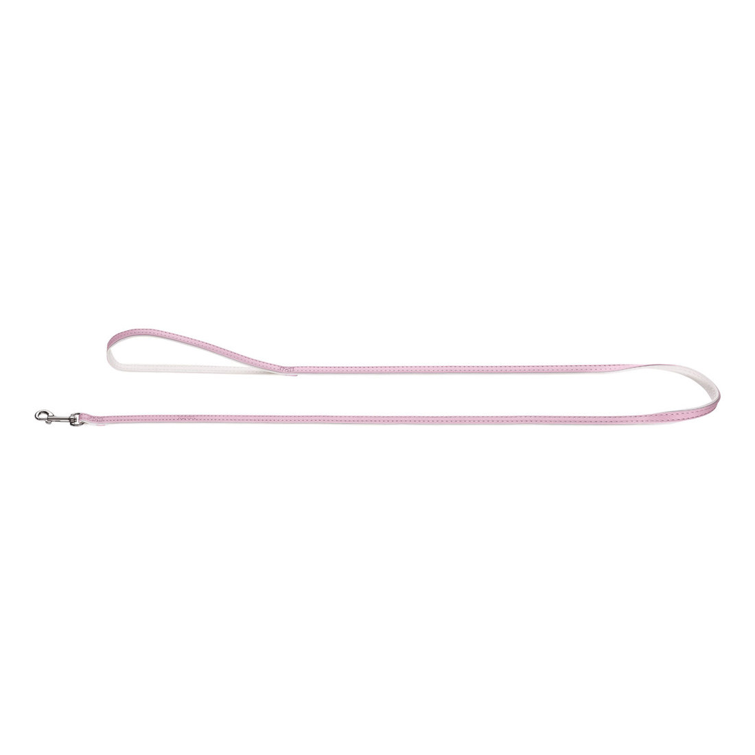 Leather Leash Modern Art 11mmx110cm Light Pink/White
