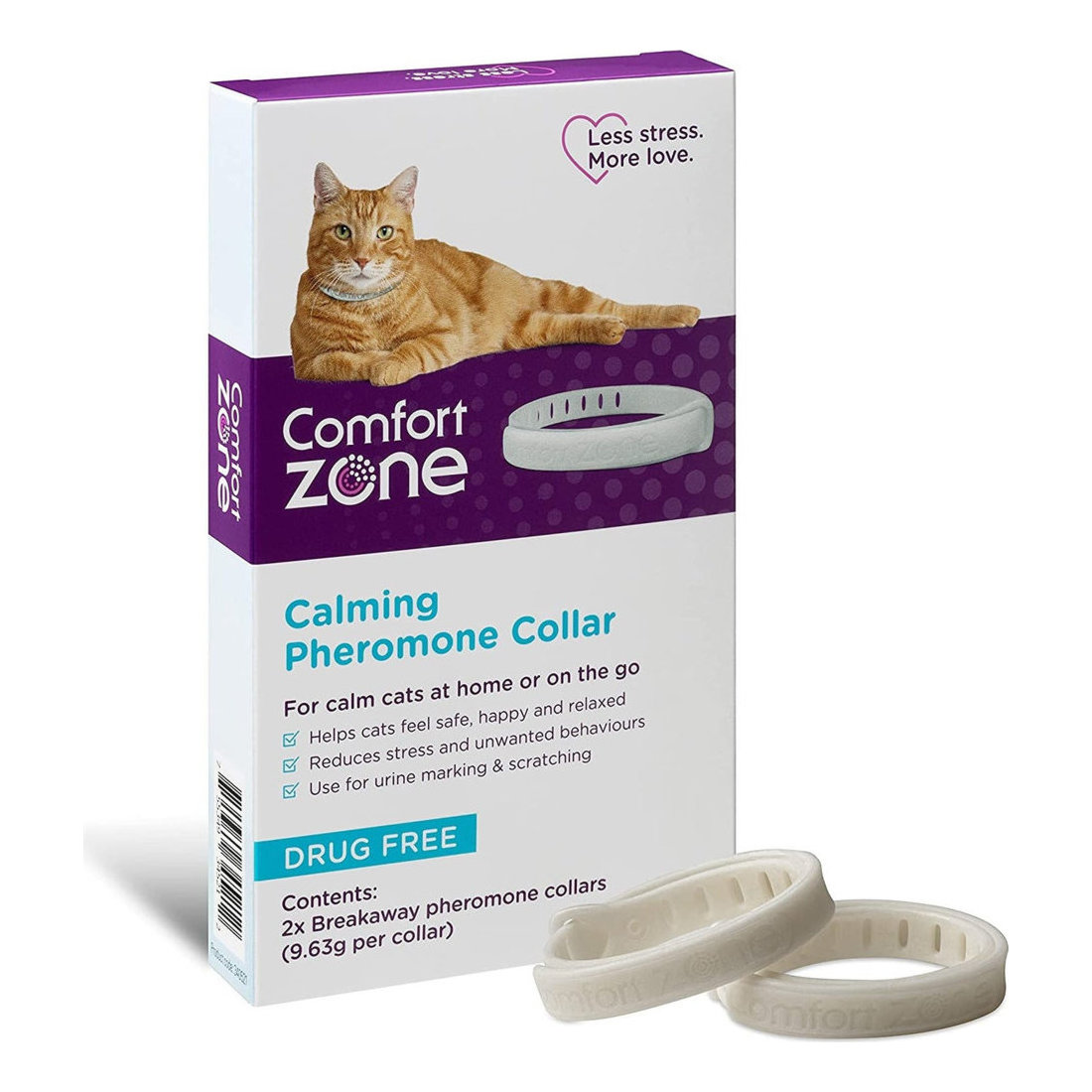 Comfort Zone 2 Pack Cat Calming Collar