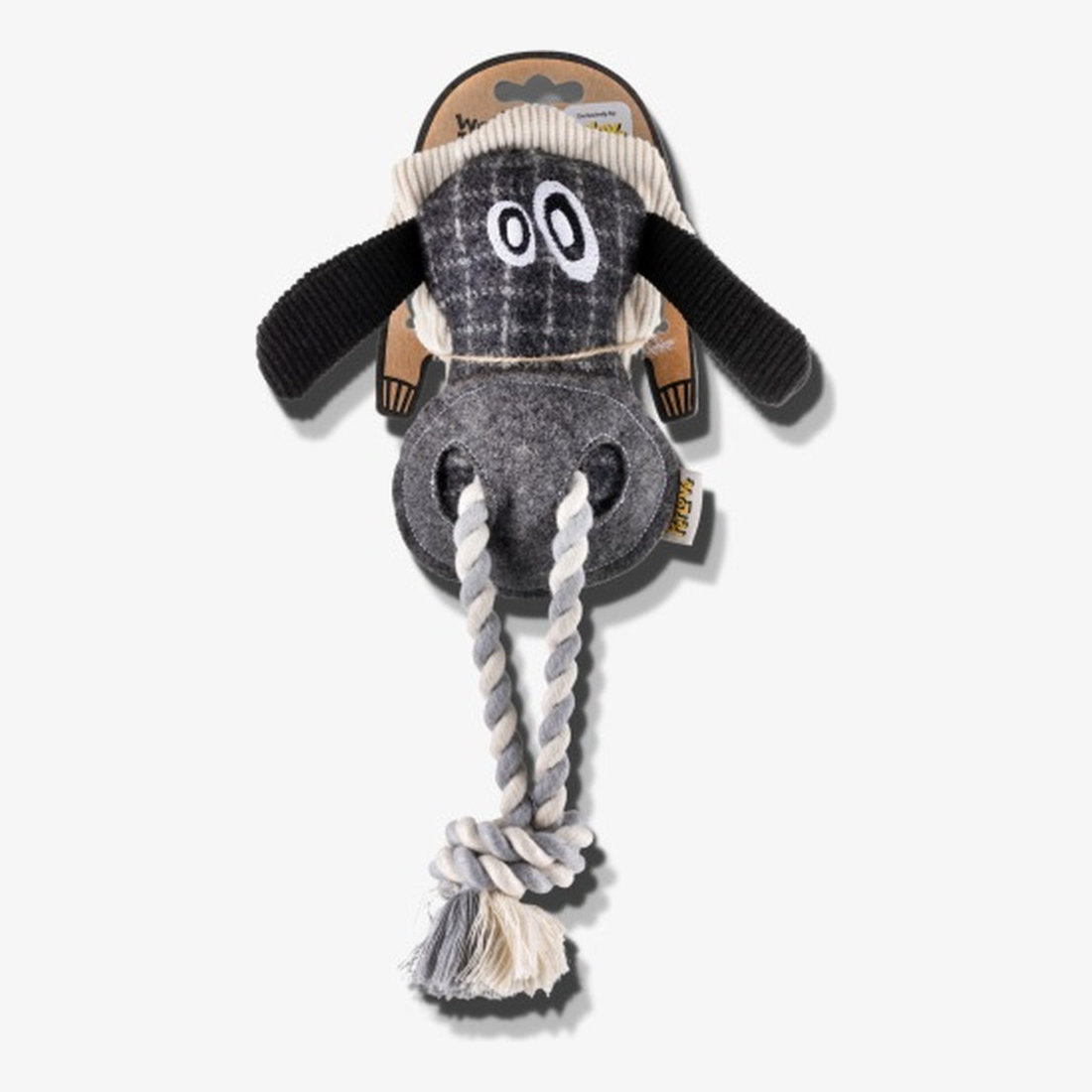 Wonky Woolies Tuggerz Sheep 35x24x6cm Squeaker