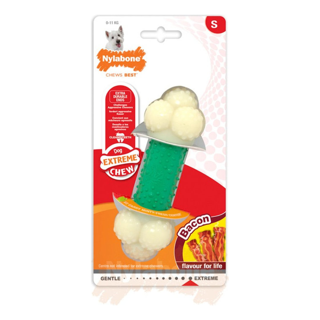 Nylabone Extreme Double Action Bacon S
