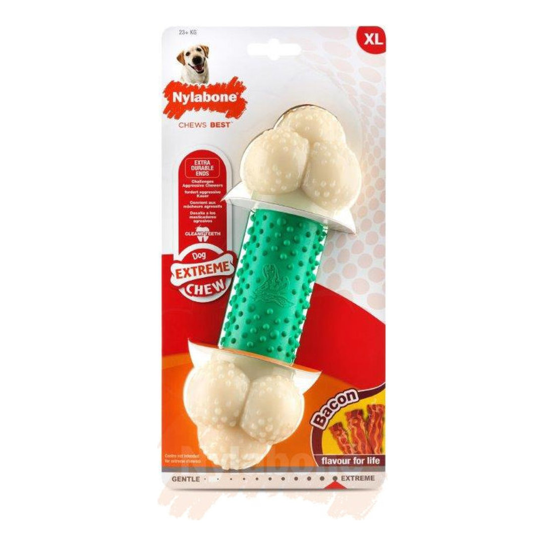 Nylabone Extreme Double Action Bacon XL
