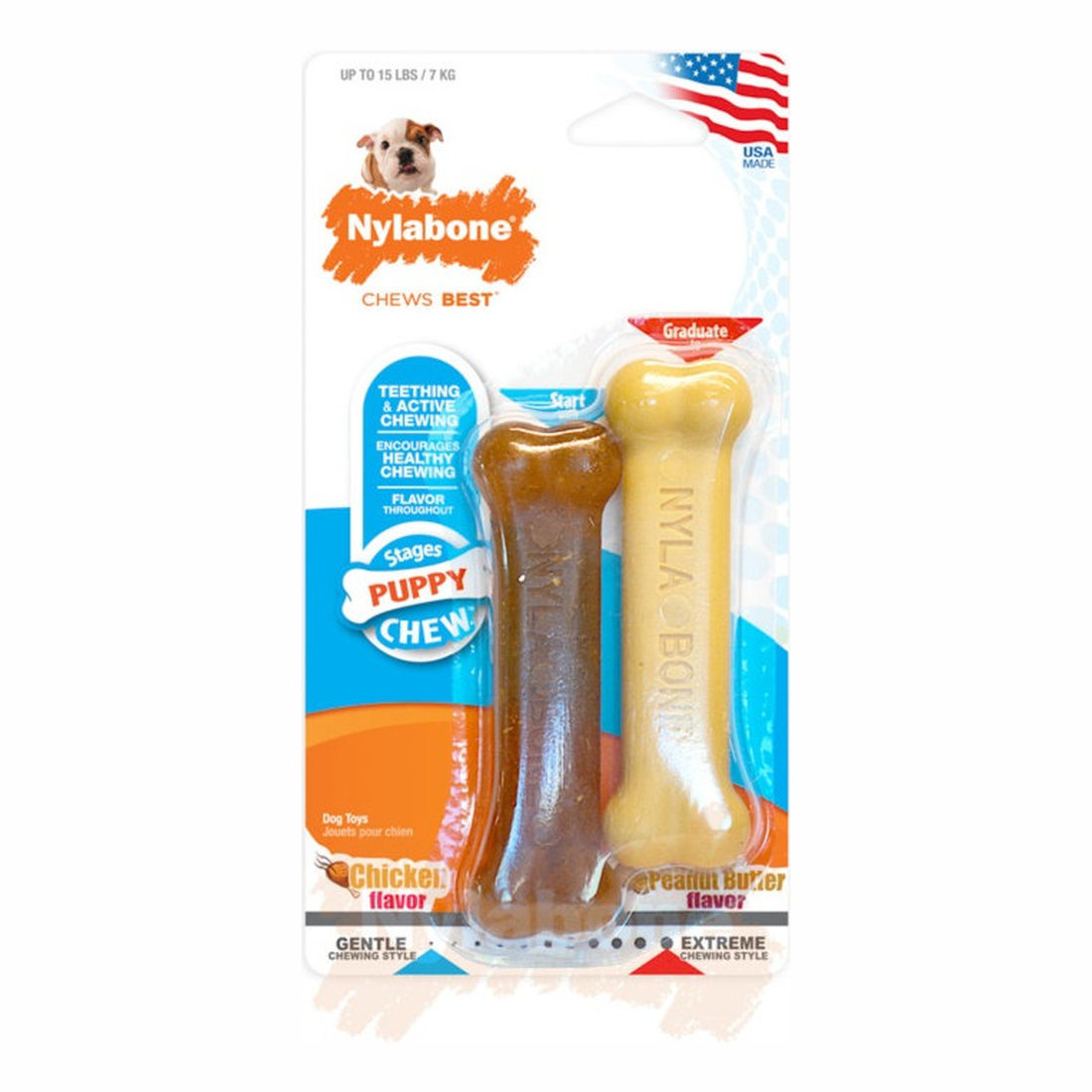 Nylabone Puppy Twin Pack Petite