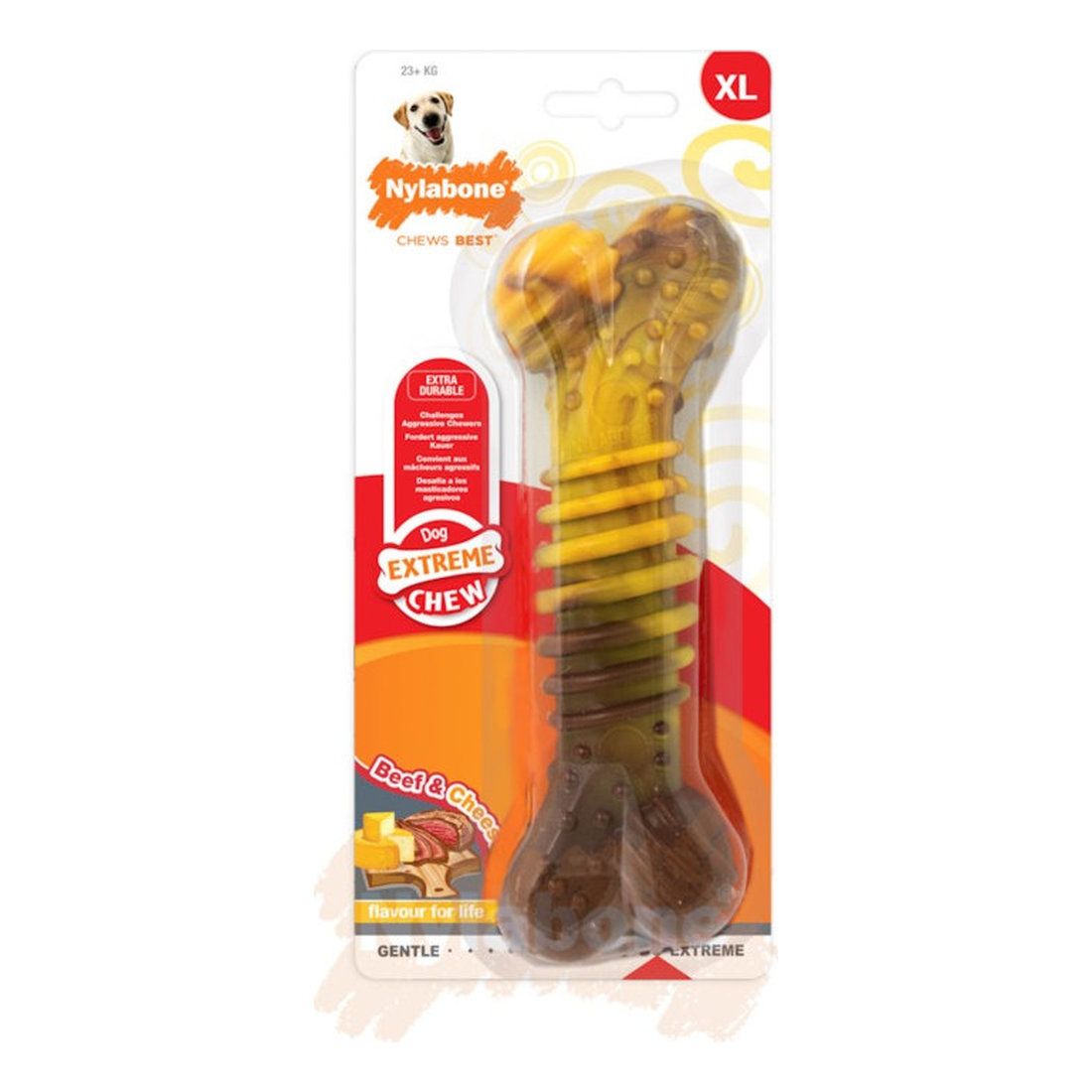 Nylabone Extreme Texture Beef And Cheese XL