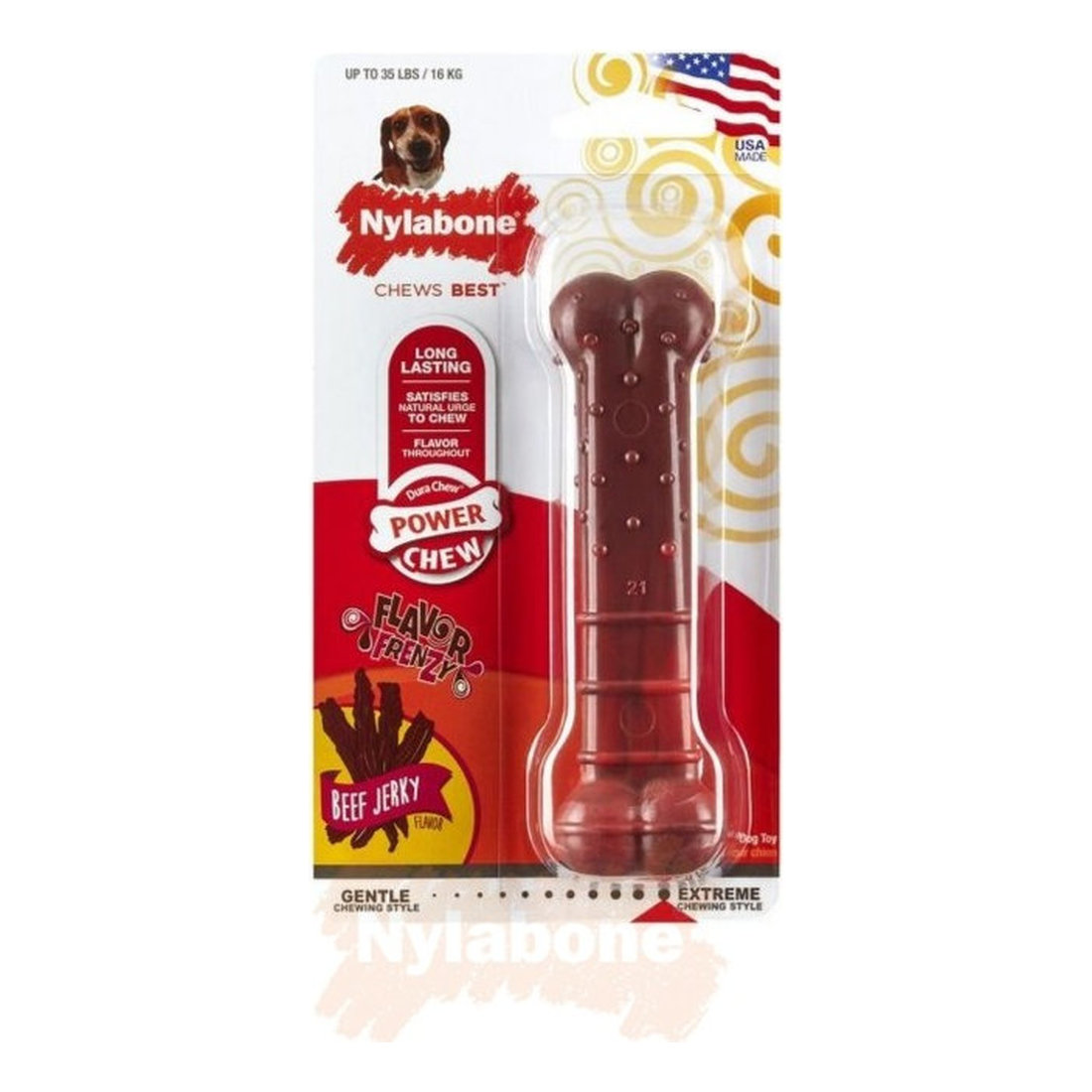 Nylabone Dura Chew Textured Beef Jerky M