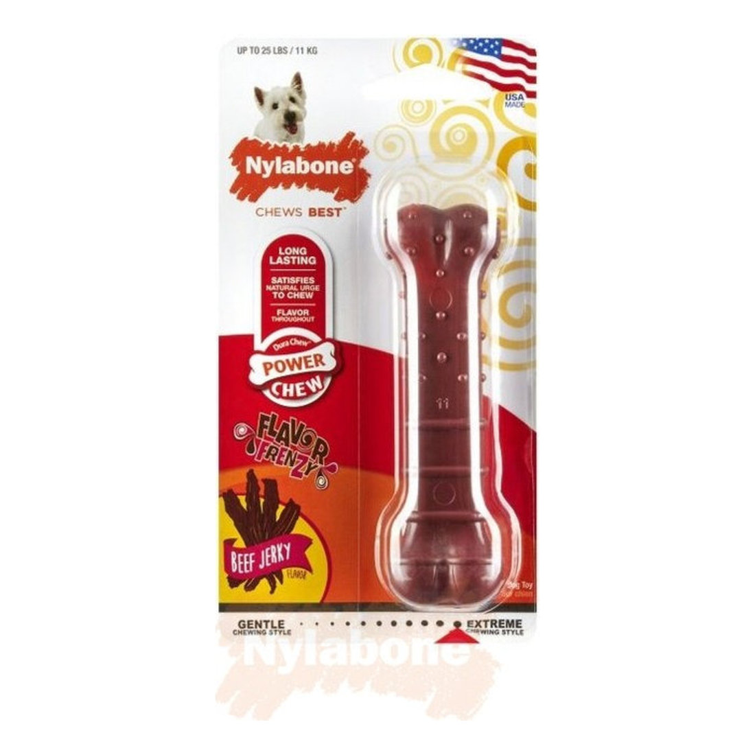 Nylabone Dura Chew Textured Beef Jerky S