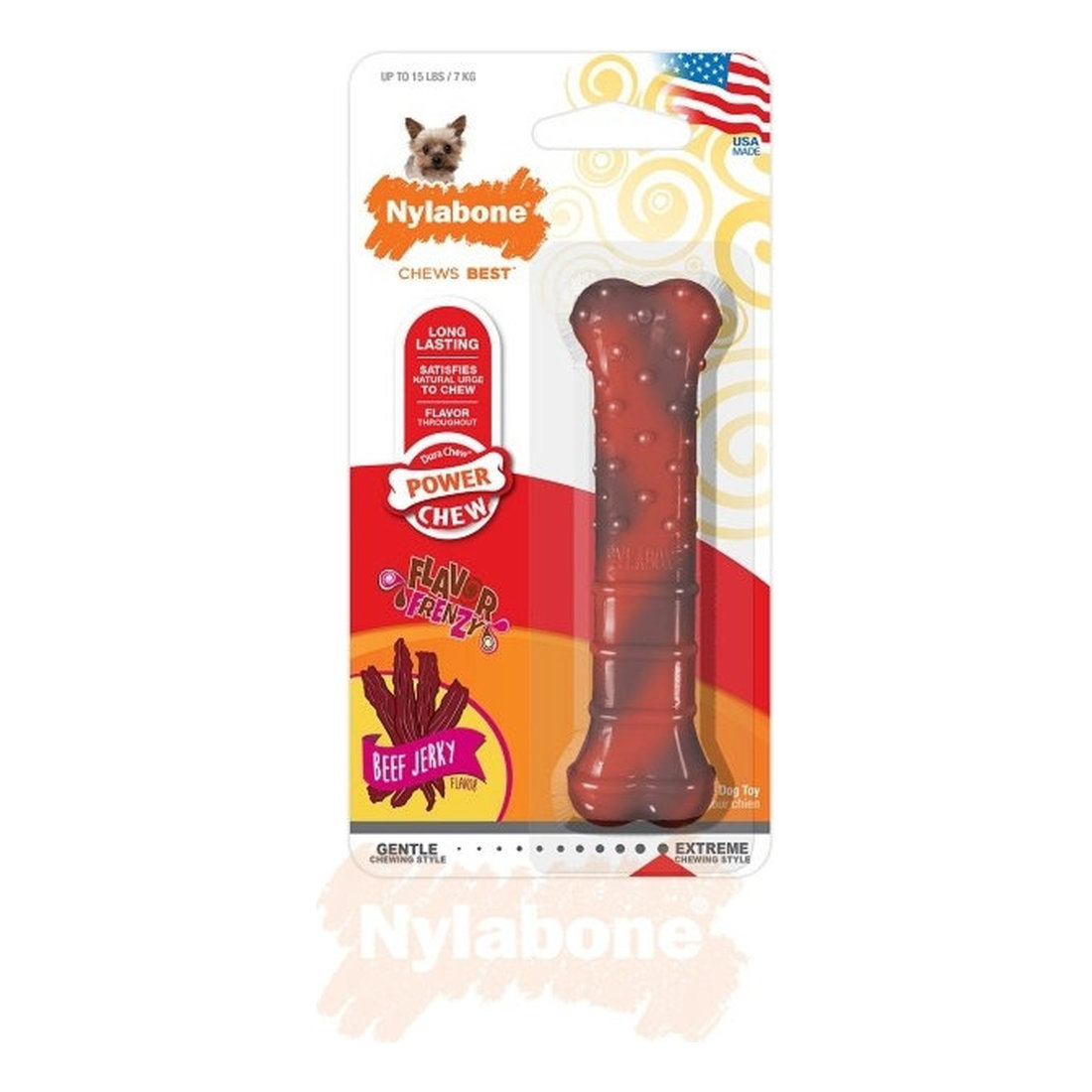 Nylabone Dura Chew Textured Beef Jerky XS