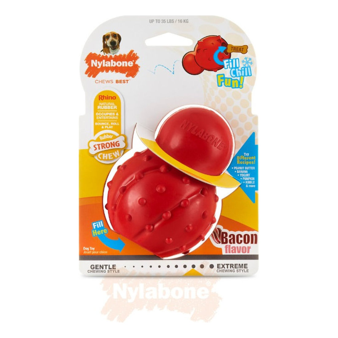 Nylabone Strong Cone Bacon Medium