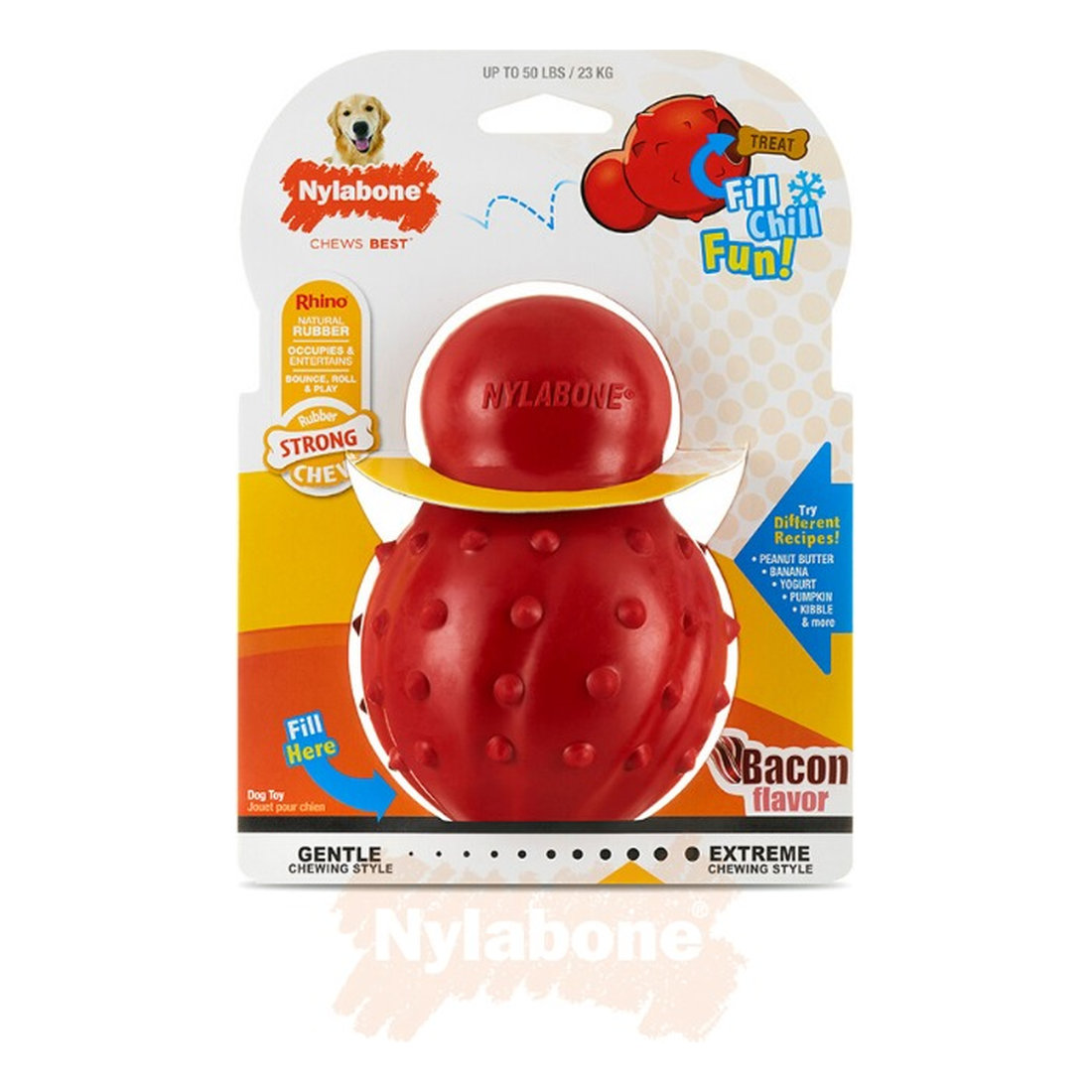 Nylabone STRONG Chew Conw Bacon LG