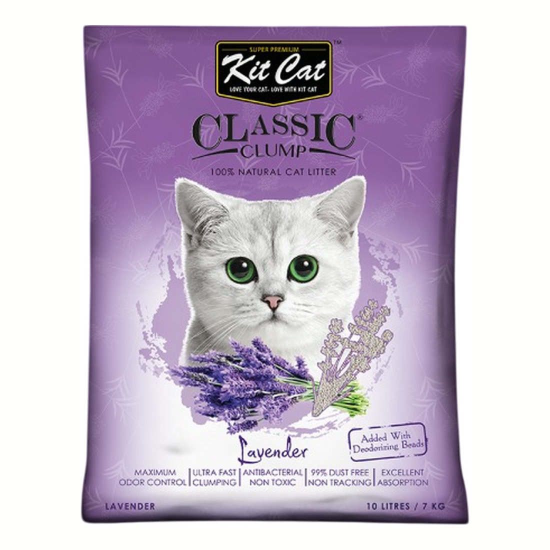 Kit Cat Classic Clump Lavender 10L/7Kg