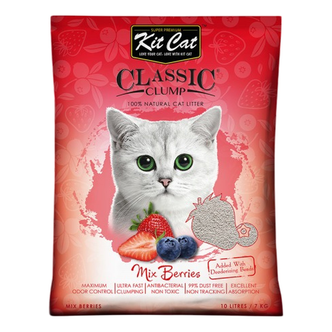 Kit Cat Classic Clump Mix Berries 10L/7Kg