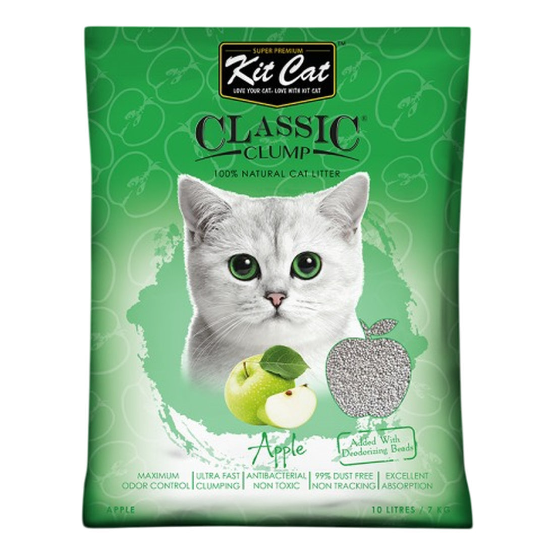 Kit Cat Classic Clump Apple 10L/7Kg