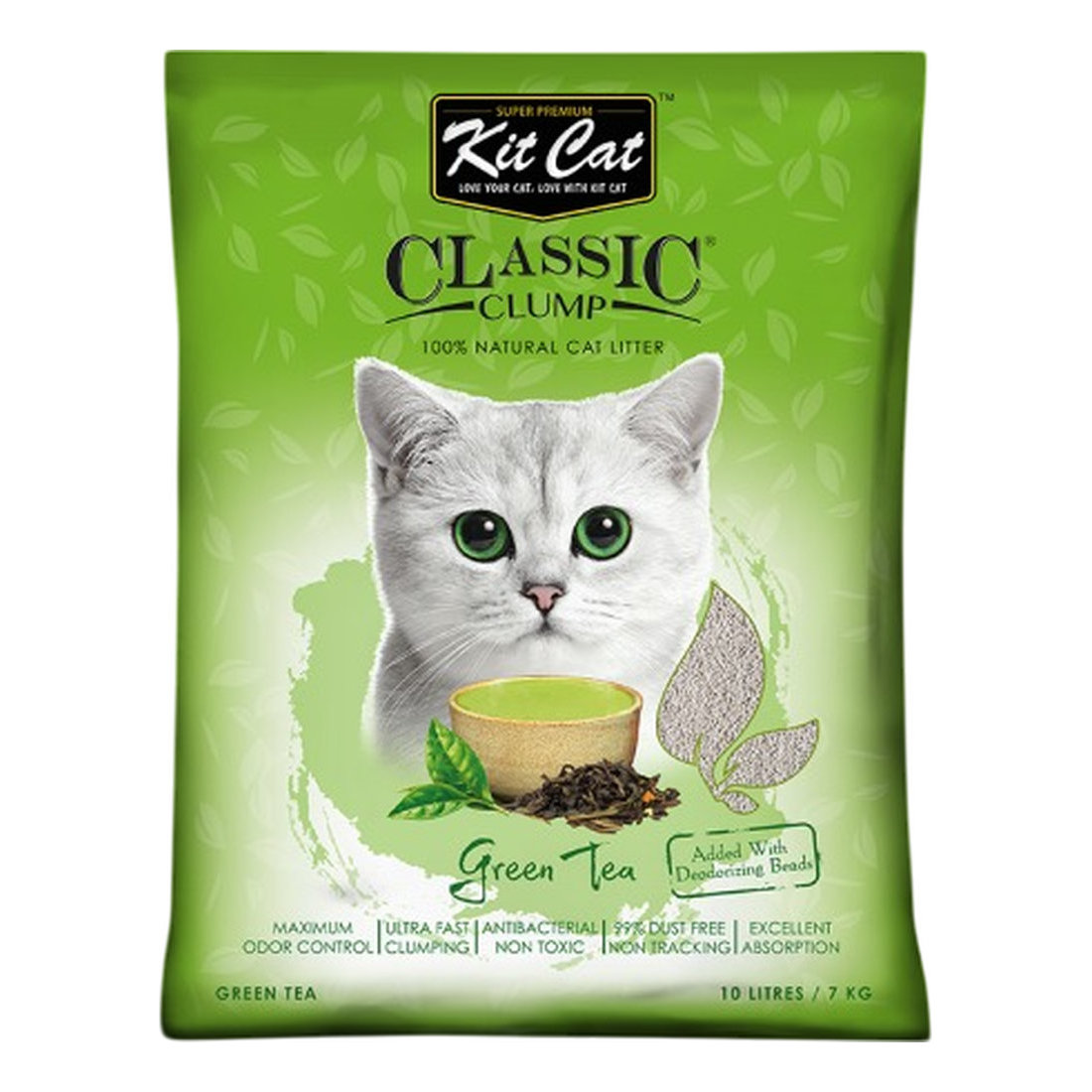 Kit Cat Classic Clump Green Tea 10L/7Kg