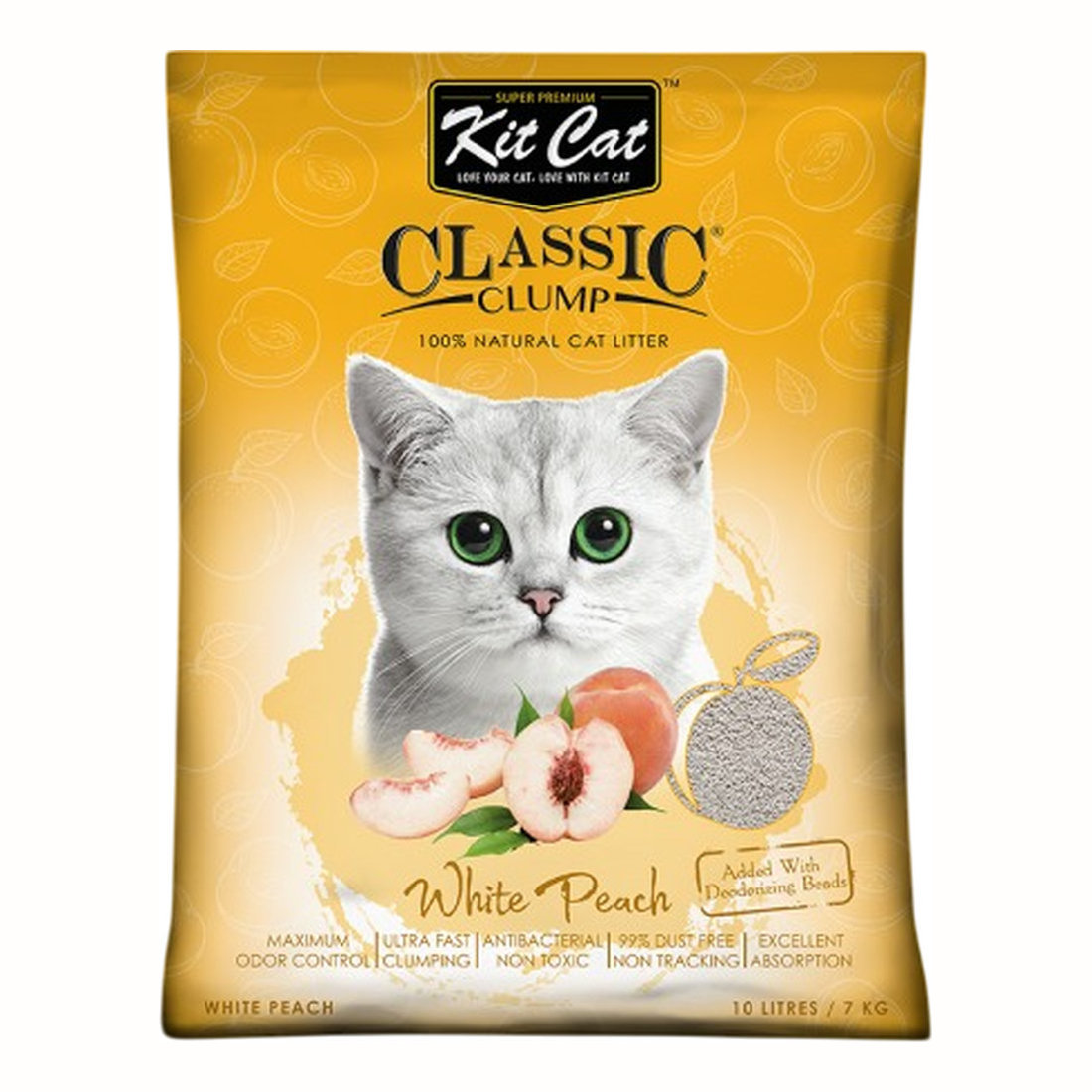 Kit Cat Classic Clump Peach 10L/7Kg