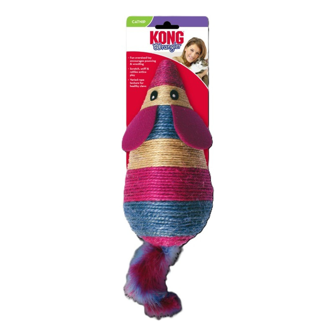 KONG CAT WRANGLER KNEADING MOUSE (CA435E)