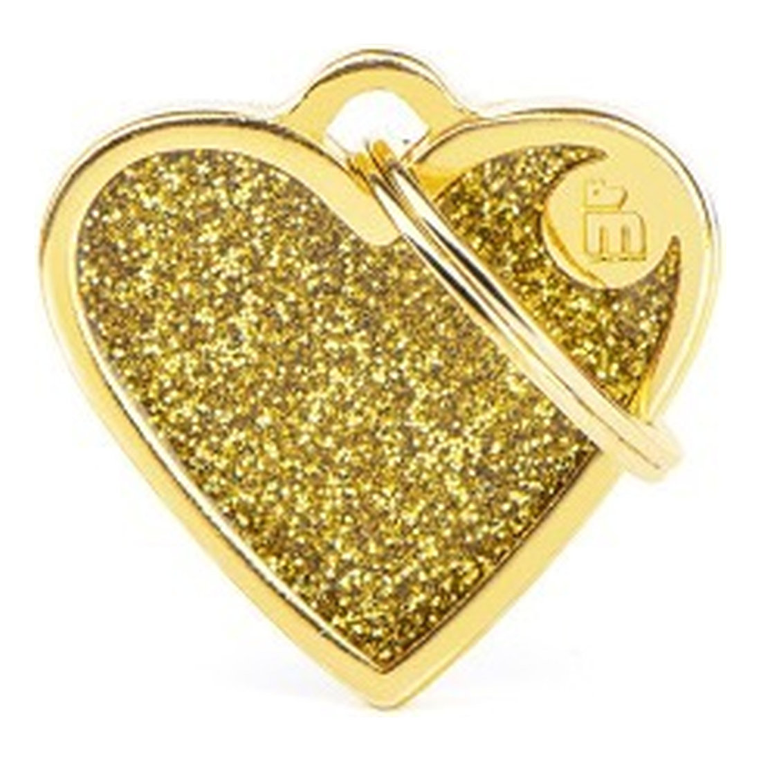 Shine Small Heart Glitter Gold GL03SmallGOLDN
