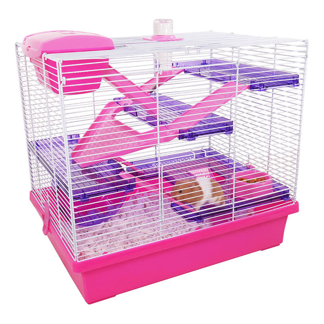 ROSEWOOD Pico XL Hamster Cage Pink 50x36x47cm